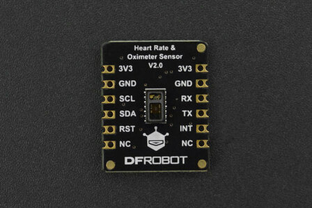 Fermion: MAX30102 PPG Heart Rate and Oximeter Sensor (Breakout, I2C/UART) SEN0344