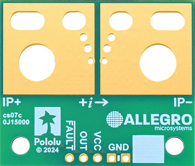 CT433-HSWF50DR TMR Current Sensor Large Carrier 0A to 50A, 3.3V Pololu 5338