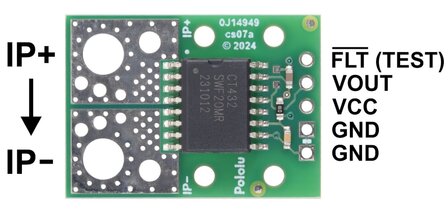 CT433-HSWF70MR TMR Current Sensor Compact Carrier -70A to +70A, 3.3V Pololu 5315