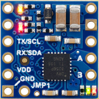 Motoron M1U256 enkele seri&euml;le motorcontroller (header pinnen gesoldeerd) Pololu 5062