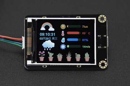 Gravity: 2.0 Inch IPS Color Serial Display with I2C &amp; UART (Support micro:bit &amp; MakeCode Graphical Programming) DFR0997