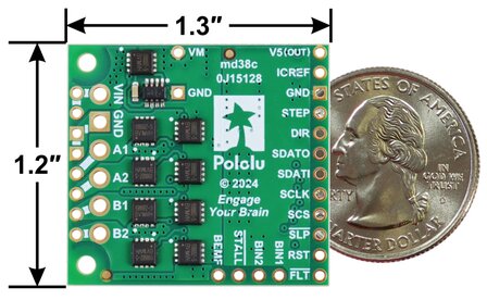 Pololu High-Power Stepper Motor Driver 36V8 &ndash; 8A, 6.5V-50V, Pololu 3731