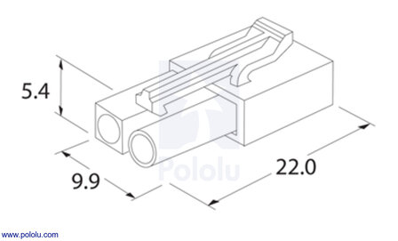 Mini Tamiya Connector Pack, Female set van 3 Pololu-1936