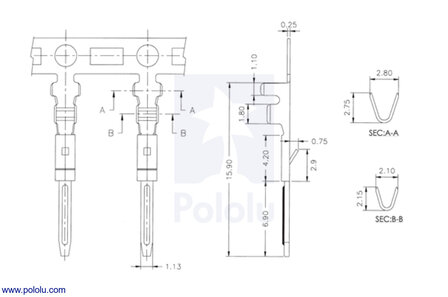 JST RCY Connector Pack, Male 3 stuks Pololu-1935