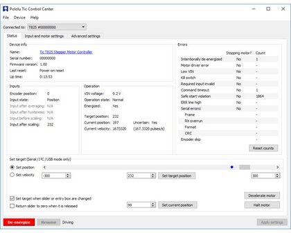 Tic T834 USB Multi-Interface Stepper Motor Controller Pololu 3132