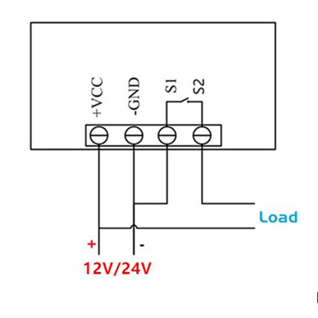 LCD Temperatuur display met controller 24V/DC