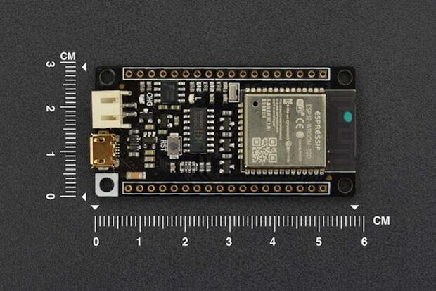 FireBeetle ESP32 IoT Microcontroller with 250+ ESP32 Tutorials (Supports Wi-Fi & Bluetooth) DFR0478