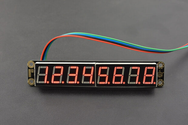 Gravity: 8-Digital LED Segment Display Module Rood (Red) DFR0646-R