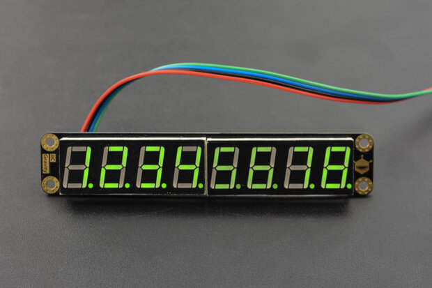 Gravity: 8-Digital LED Segment Display Module Groen (Green) DFR0646-G