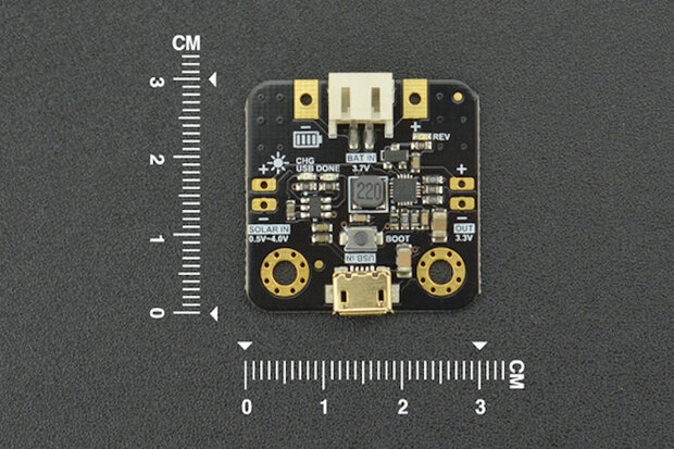 Micro Solar Power Manager / Oplader met gereguleerde output (Zonnepaneelingang: 1~3V, 70mA) DFR0579