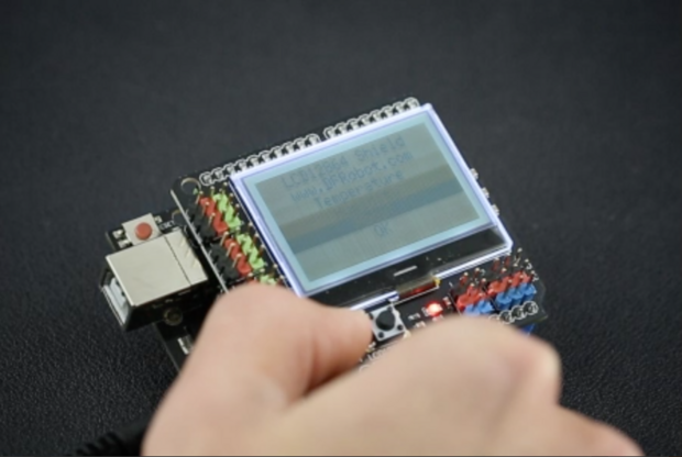 Gravity: LCD12864 Shield geschikt voor Arduino DFR0287