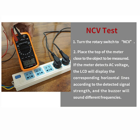 Elektrische draagbare automatische digitale multimeter met hoge precisie, multifunctioneel PEAKMETER PM8233D+