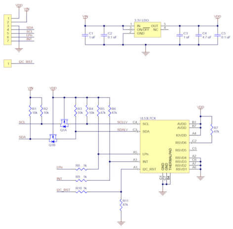 VL53L7CX Time-of-Flight 8×8-zone brede FOV-afstandssensord met spanningsregelaar, max. 350 cm Pololu 3418