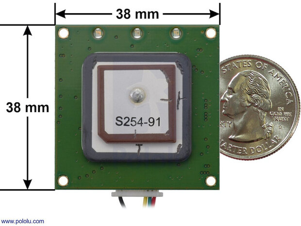 LOCOSYS LC20031-V2 135-kanaals dual-band GNSS-ontvangermodule Pololu 2157