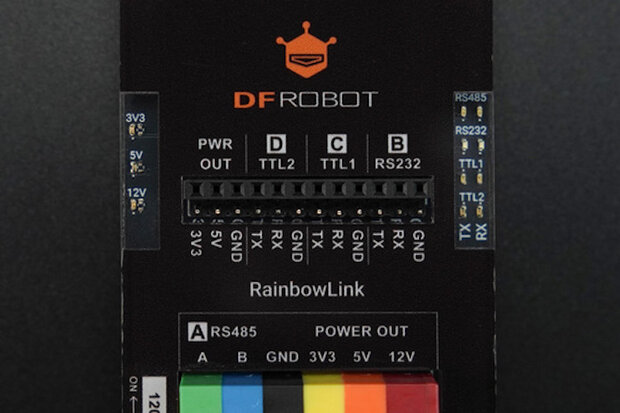 RainbowLink 4 Channel USB to Serial Converter (RS485 / RS232 / TTL) TEL0185