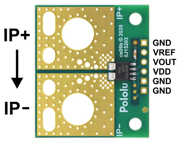 ACS37030LLZATR-065B3 Stroomsensor – Grote Carrier, Nauwkeurige Meting van -65A tot +65A Pololu 5235