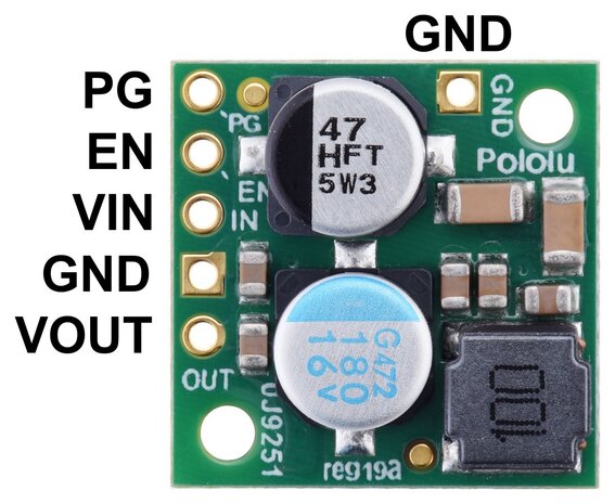 5V, 2.5A Step-Down Voltage Regulator D24V22F5 Pololu 2858