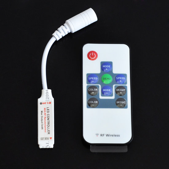 rgb led controller rf wireless remote