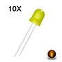 LED Diode - 8mm - Kleur geel - Per 10 stuks